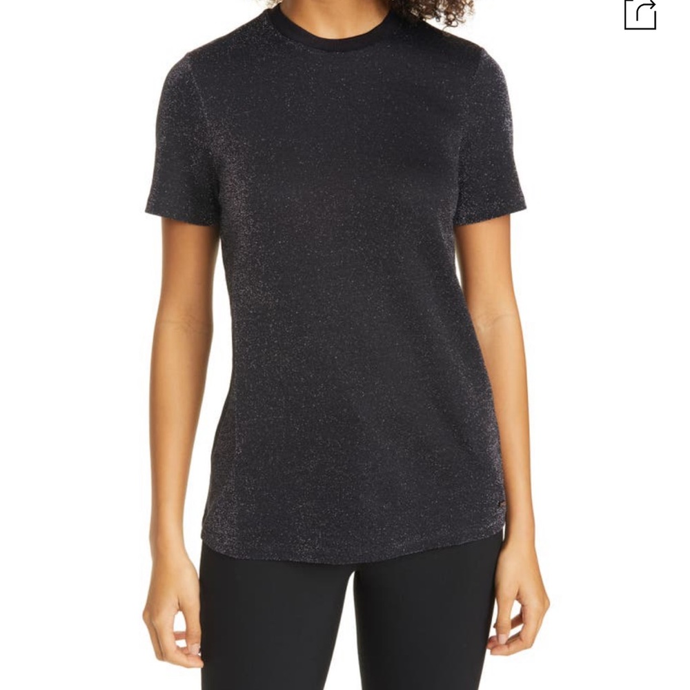 Ted Baker Elyas Shimmer Top In Black - Size Ted 4